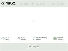 Tablet Screenshot of mbwinstitute.com